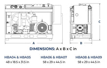 Load image into Gallery viewer, Horizontal Breathing Air Electric Compressor (HBA)
